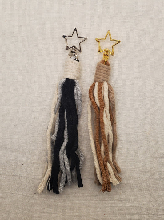 Shooting Star Keychain- Neutral Colors
